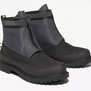 NEW Timberland Heritage 6" Boot Front Zip Black Waterproof Women’s 7.5